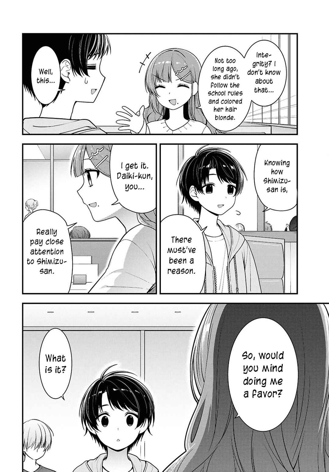 Page 24 Chapter 5 Tonari no Seki no Yankee Shimizu-san ga Kami o Kuroku Sometekita