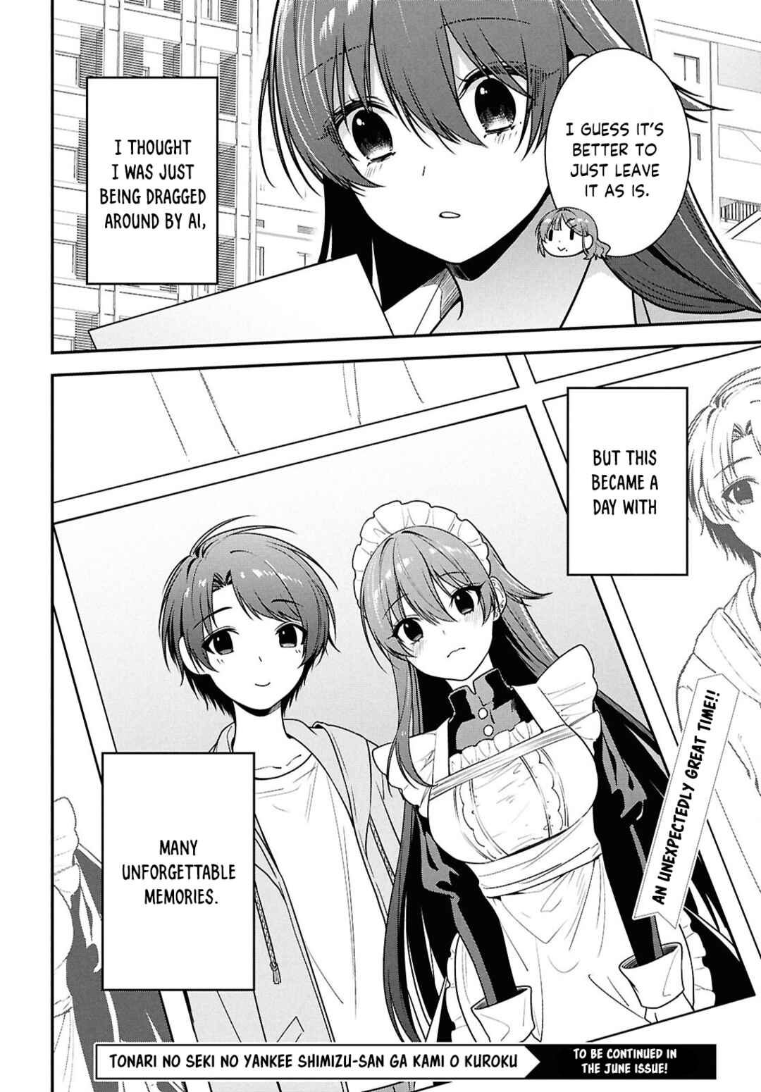 Page 34 Chapter 7 Tonari no Seki no Yankee Shimizu-san ga Kami o Kuroku Sometekita