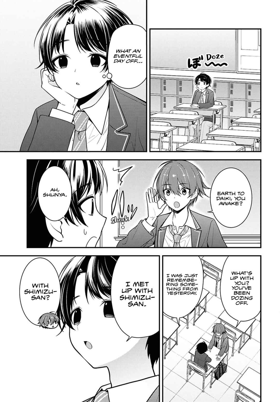 Page 7 Chapter 9 Tonari no Seki no Yankee Shimizu-san ga Kami o Kuroku Sometekita