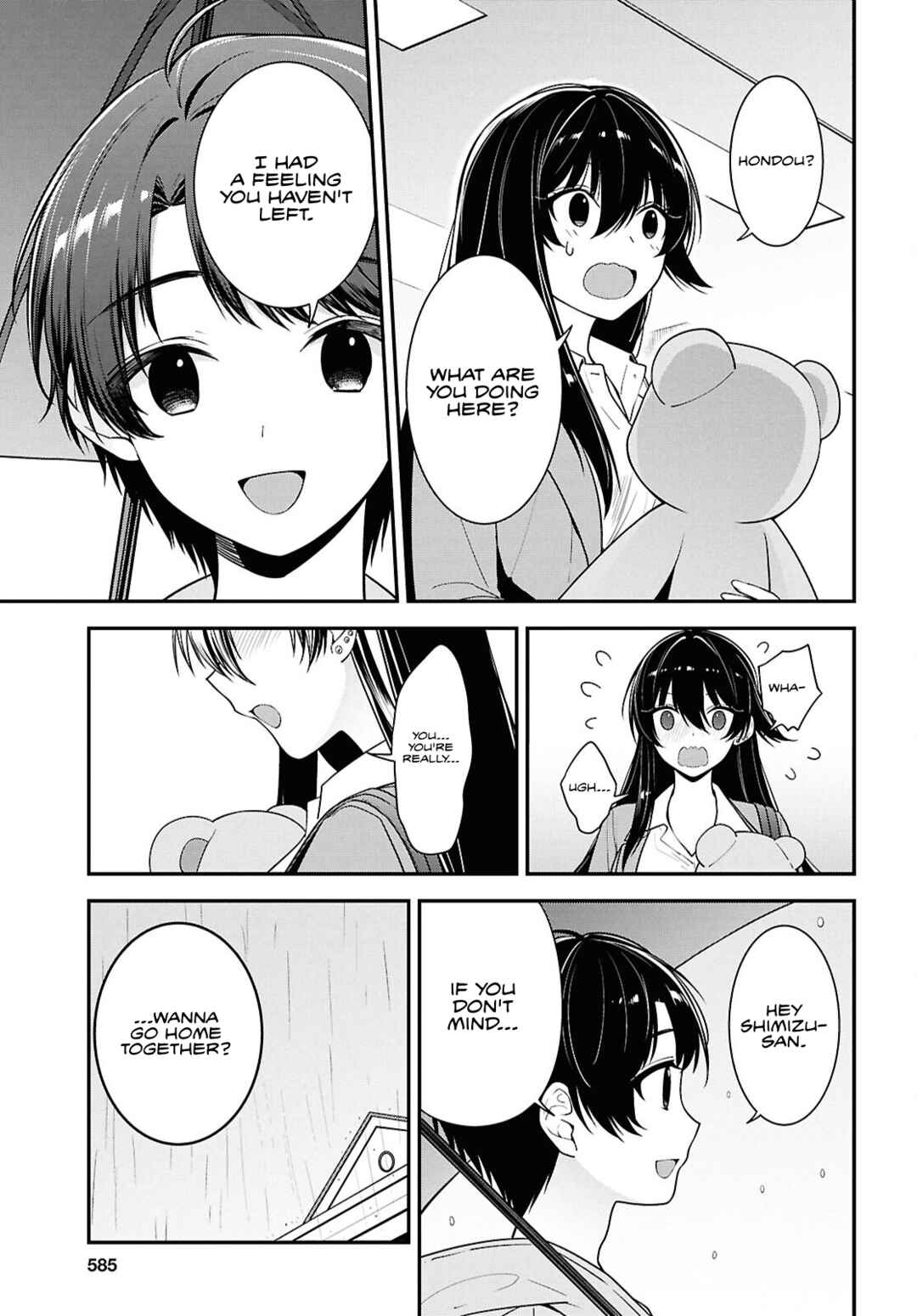 Page 12 Chapter 8.1 Tonari no Seki no Yankee Shimizu-san ga Kami o Kuroku Sometekita