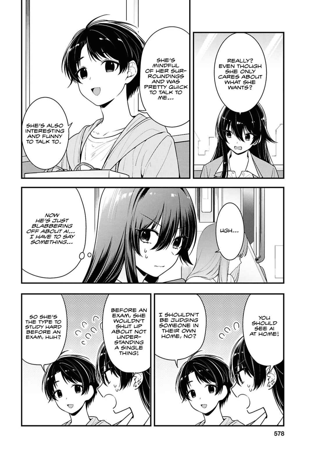 Page 5 Chapter 8.1 Tonari no Seki no Yankee Shimizu-san ga Kami o Kuroku Sometekita