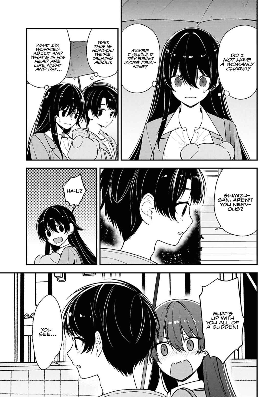 Page 11 Chapter 8.2 Tonari no Seki no Yankee Shimizu-san ga Kami o Kuroku Sometekita