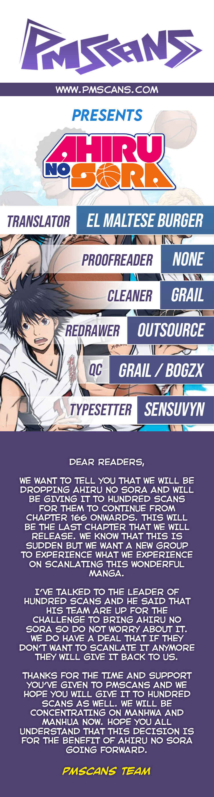 Page 1 Chapter 165 Ahiru no Sora