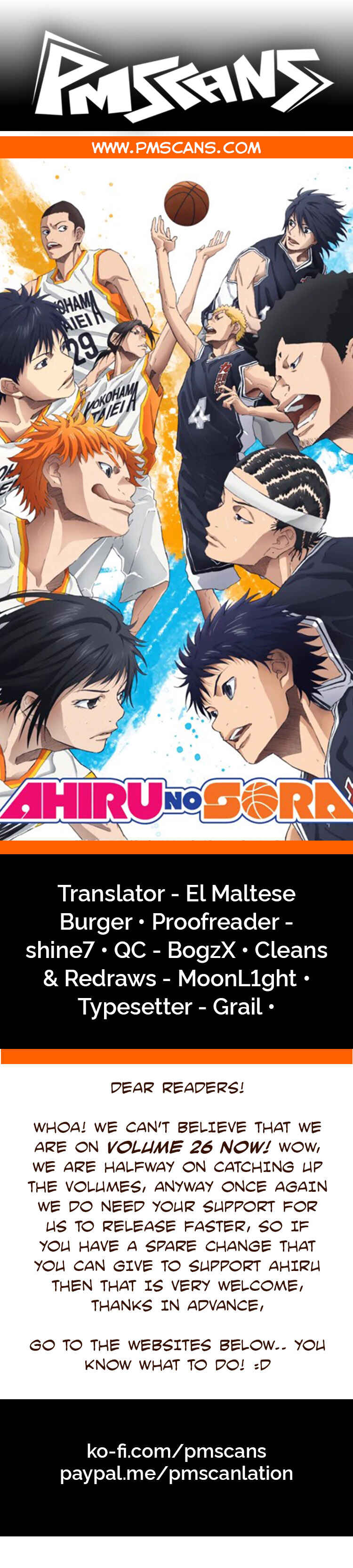 Page 1 Chapter 186 Ahiru no Sora