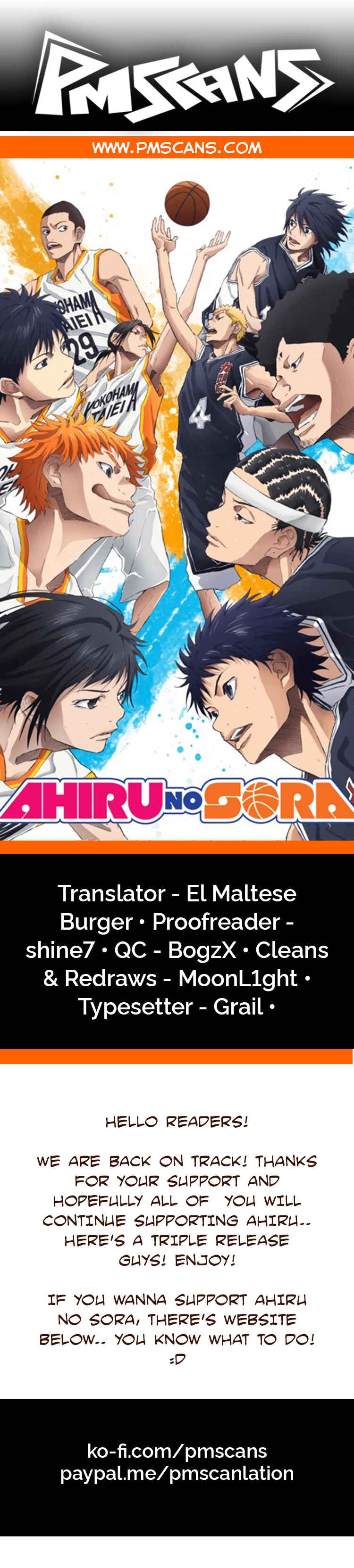 Page 1 Chapter 169.3 Ahiru no Sora
