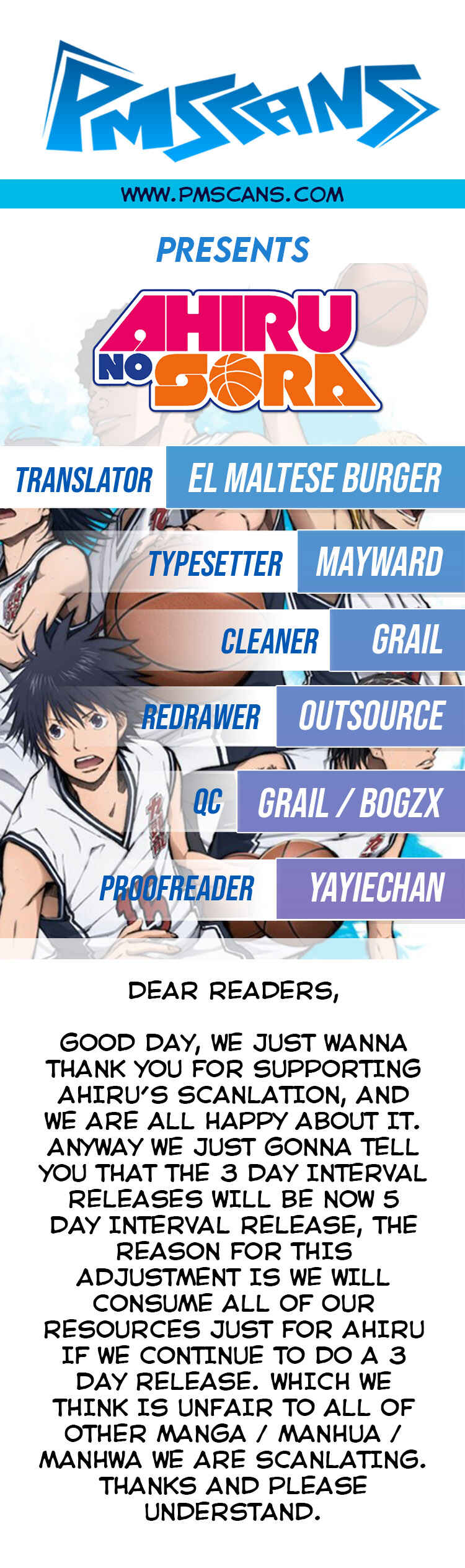 Page 1 Chapter 152.3 Ahiru no Sora