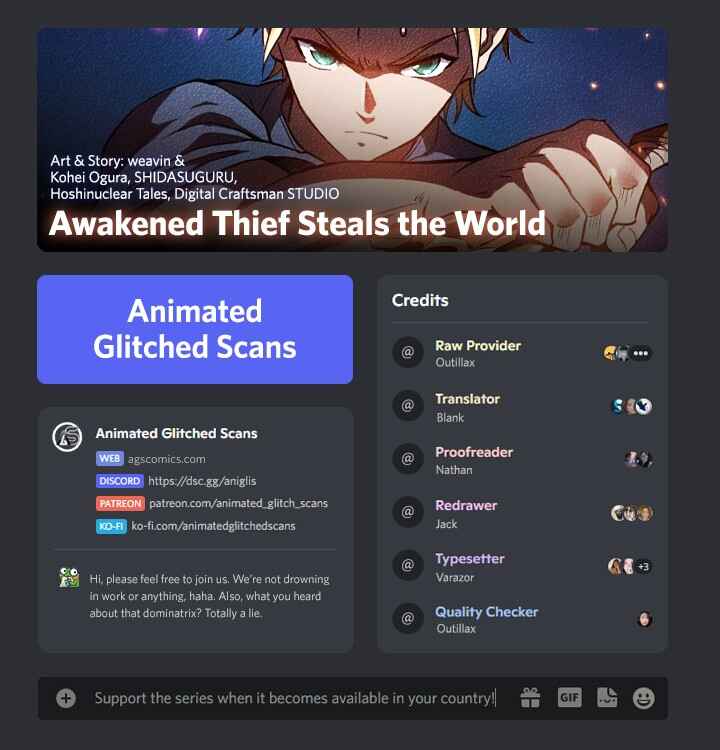 Page 1 Chapter 9 Awakened Thief Steals the World