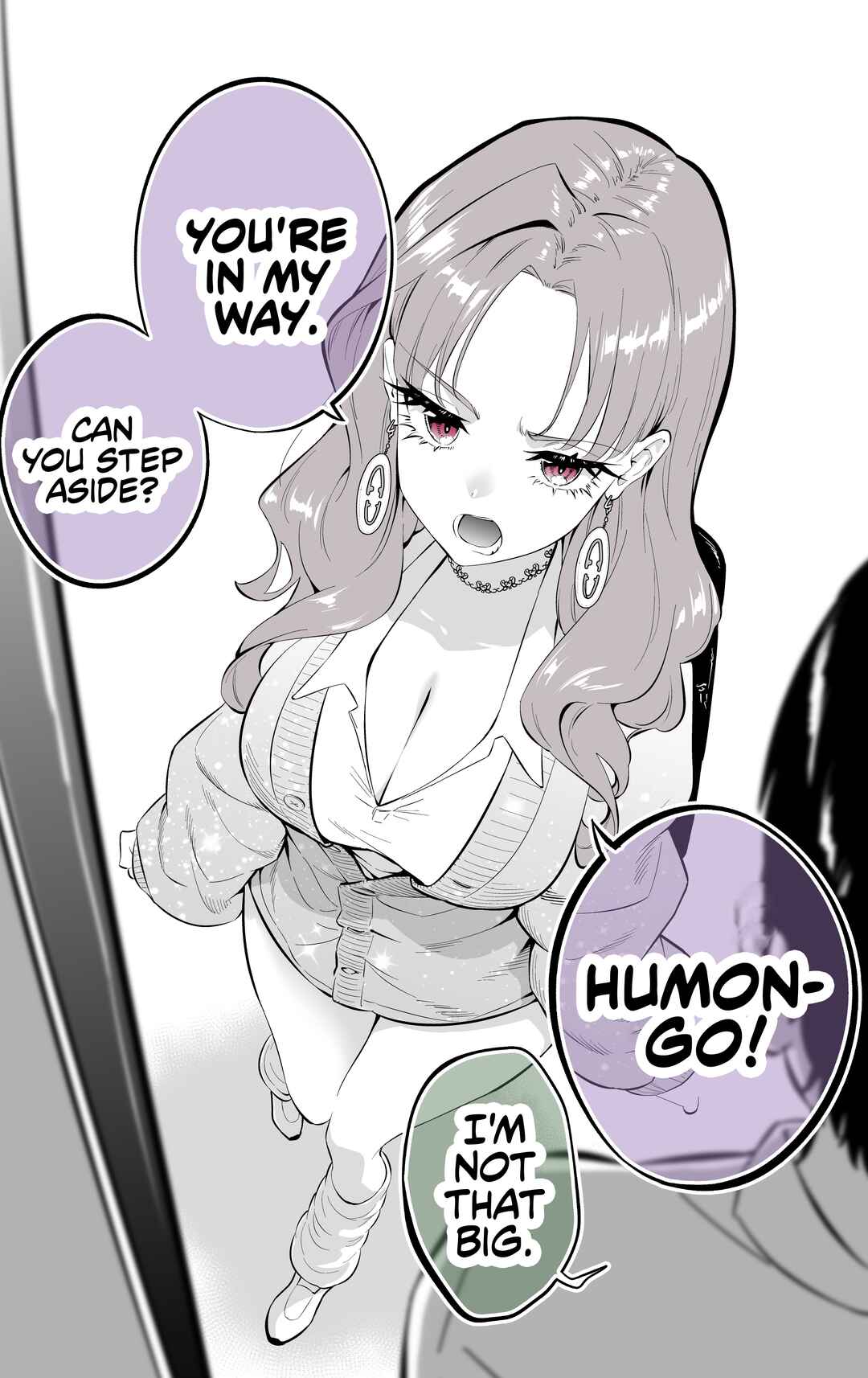 Page 1 Chapter Unknown_c244 Kyodaika Shite Gyaku ni Taido ga Chiisaku Naru Gal