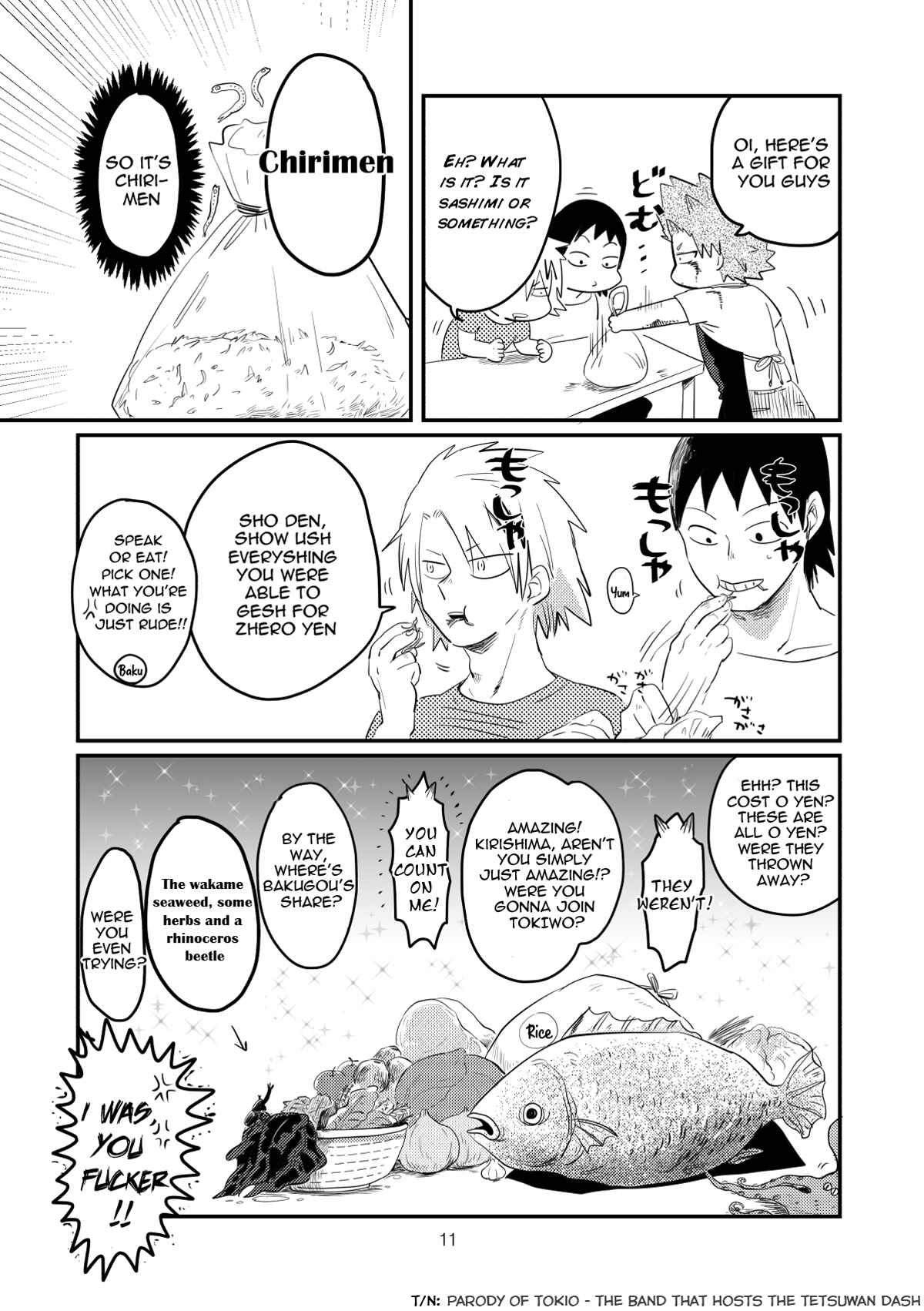 Page 11 Chapter Unknown_e8d1 Boku no Hero Academia - Kanshokudou to minato no blues  (Doujinshi)