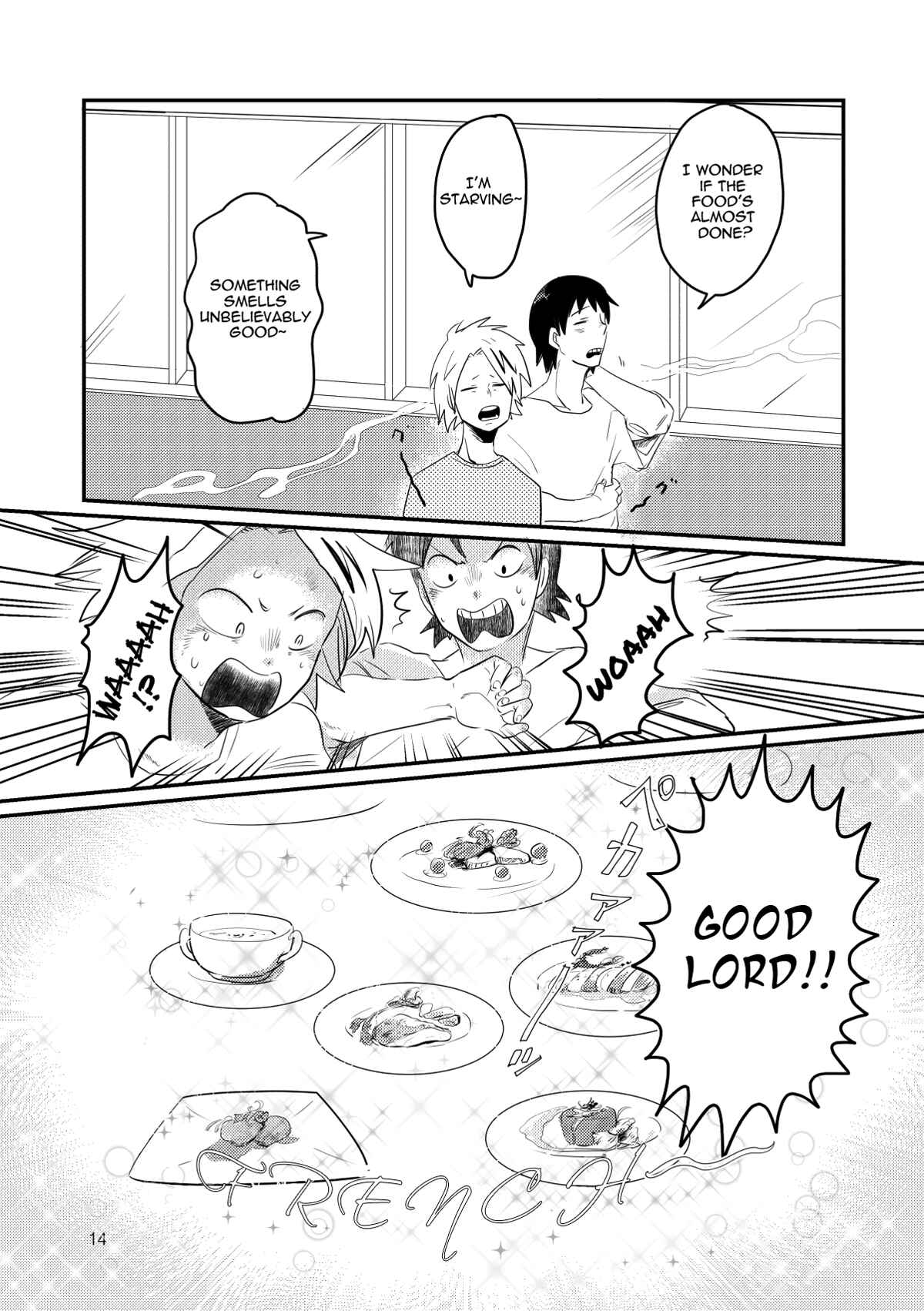 Page 14 Chapter Unknown_e8d1 Boku no Hero Academia - Kanshokudou to minato no blues  (Doujinshi)