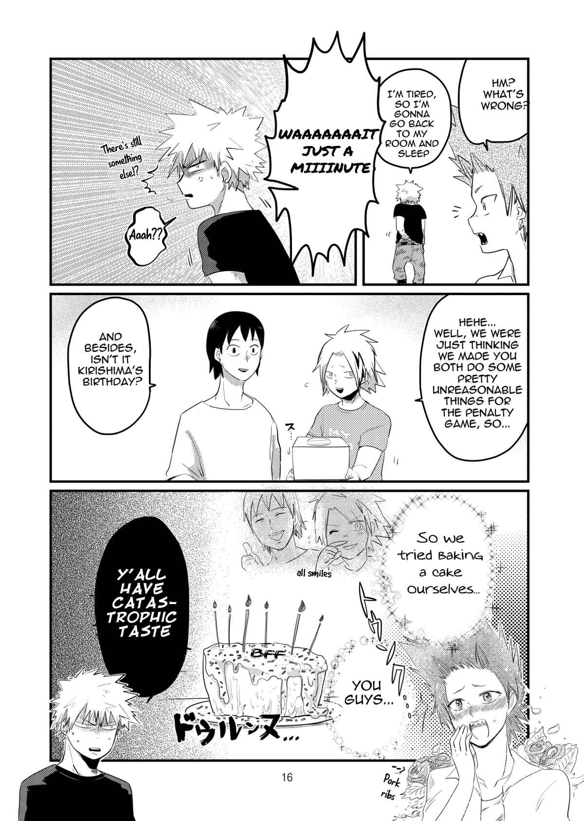 Page 16 Chapter Unknown_e8d1 Boku no Hero Academia - Kanshokudou to minato no blues  (Doujinshi)