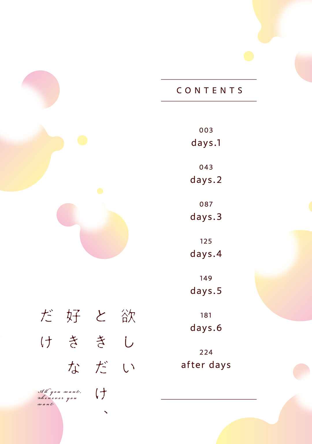 Page 5 Chapter 1 Hoshii Toki Dake, Suki na Dake