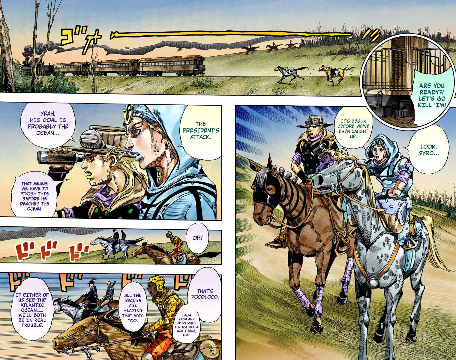Page 47 Chapter 74 JoJos Bizarre Adventure, Part 7: Steel Ball Run (Official Colored)