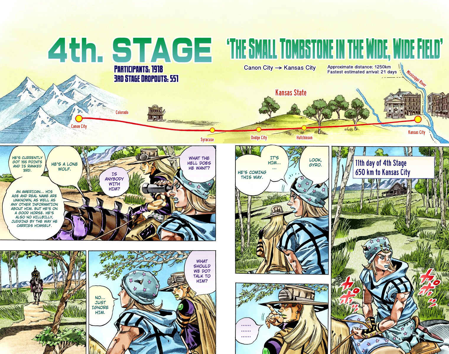 Page 3 Chapter 33 JoJos Bizarre Adventure, Part 7: Steel Ball Run (Official Colored)