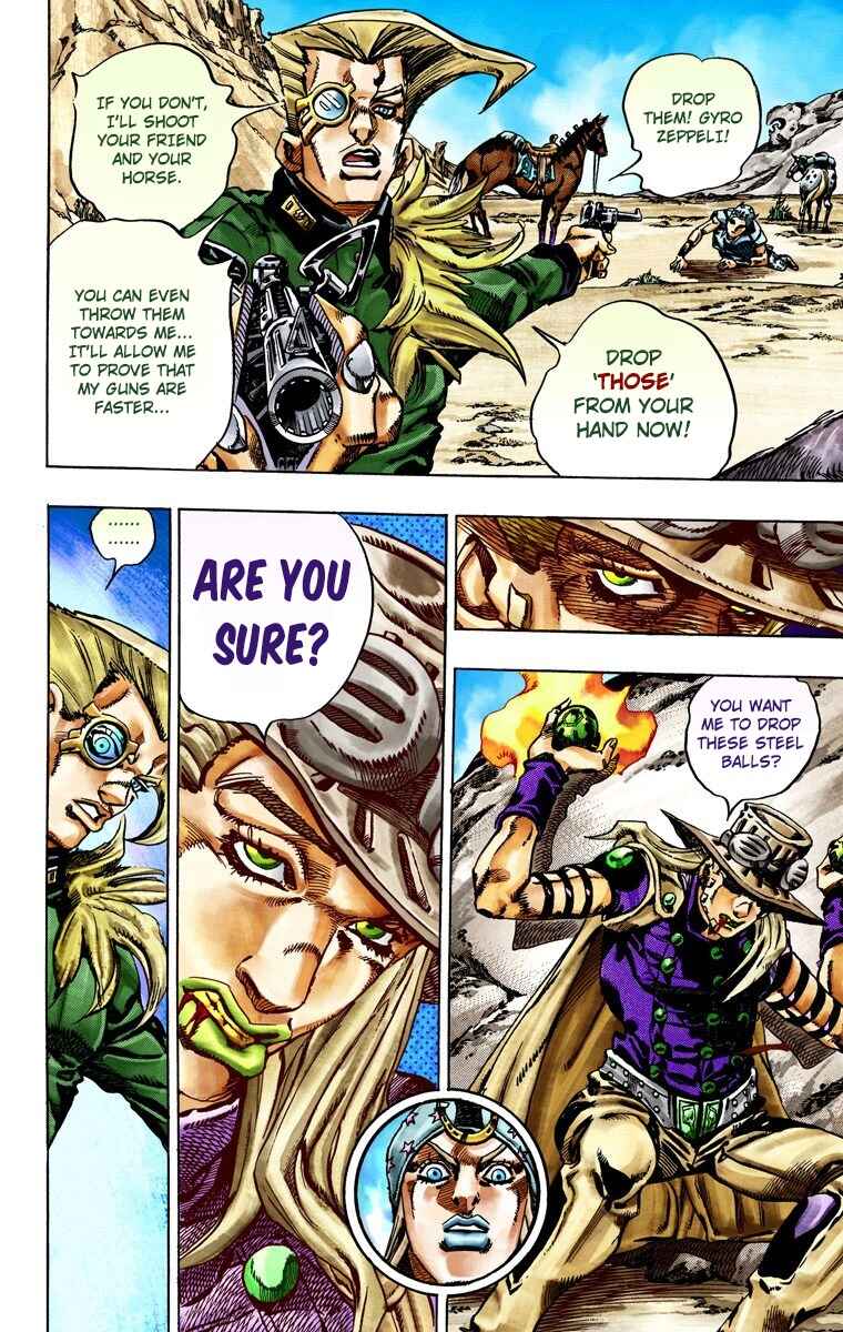 Page 14 Chapter 25 JoJos Bizarre Adventure, Part 7: Steel Ball Run (Official Colored)
