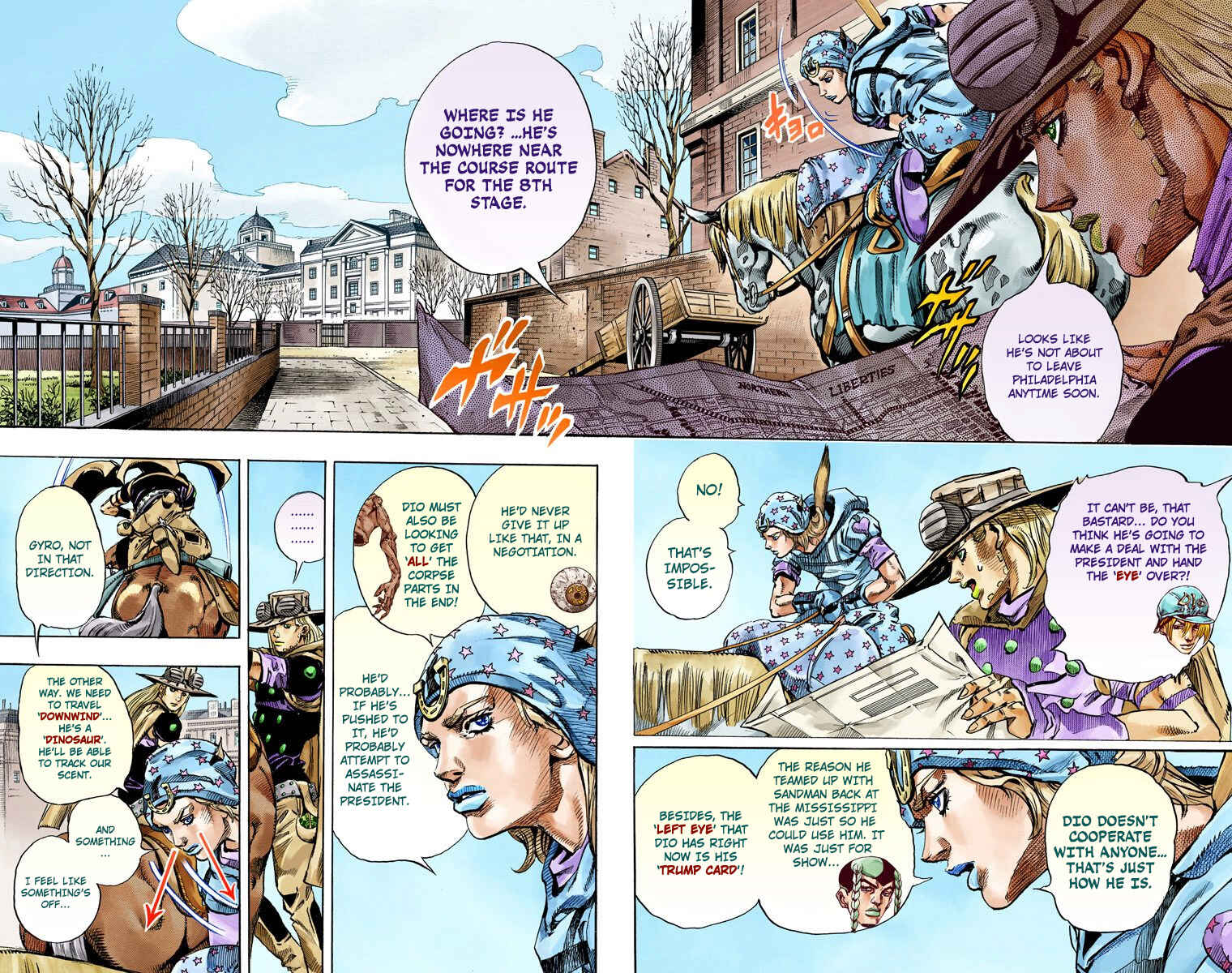 Page 8 Chapter 64 JoJos Bizarre Adventure, Part 7: Steel Ball Run (Official Colored)
