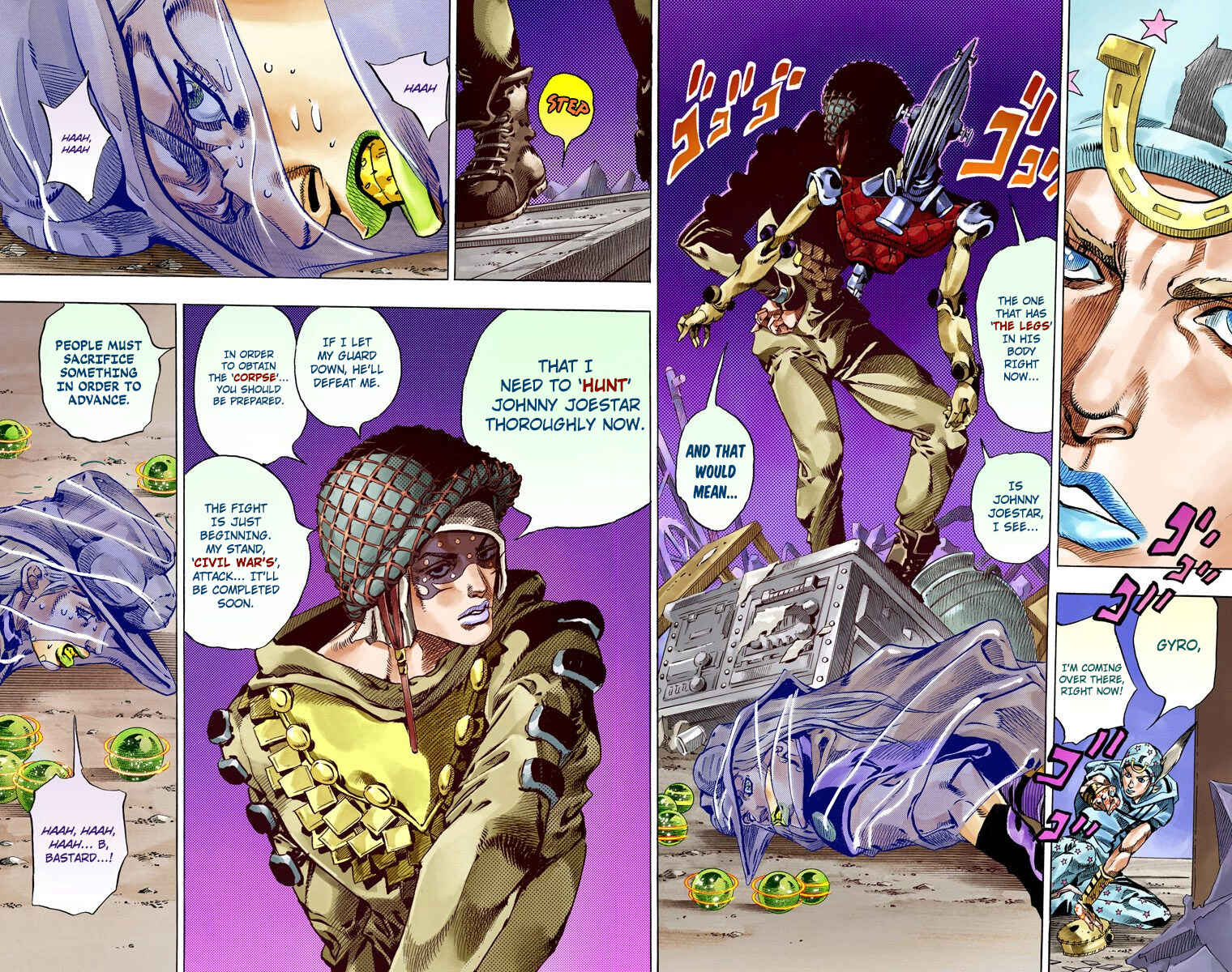 Page 10 Chapter 58 JoJos Bizarre Adventure, Part 7: Steel Ball Run (Official Colored)
