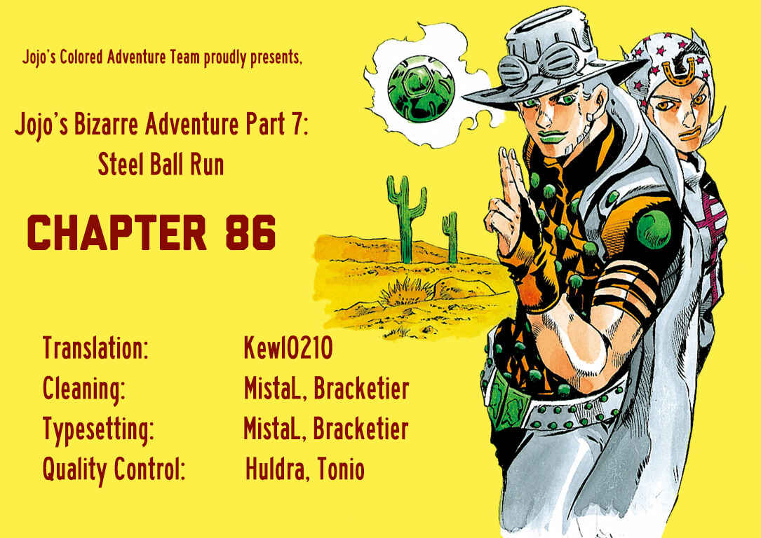 Page 34 Chapter 86 JoJos Bizarre Adventure, Part 7: Steel Ball Run (Official Colored)