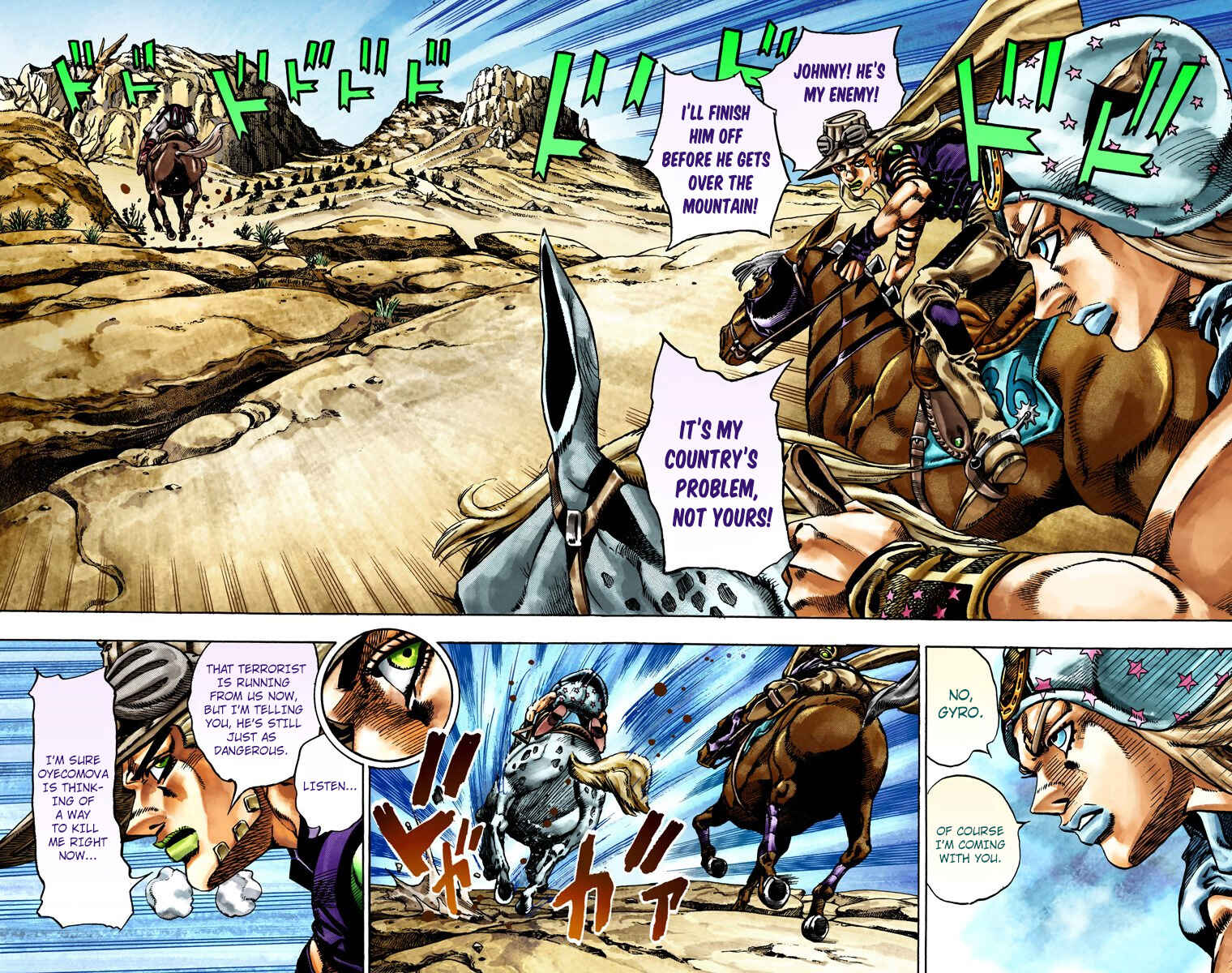 Page 3 Chapter 23 JoJos Bizarre Adventure, Part 7: Steel Ball Run (Official Colored)