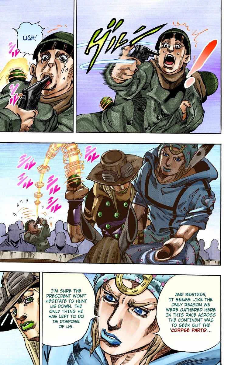 Page 9 Chapter 60 JoJos Bizarre Adventure, Part 7: Steel Ball Run (Official Colored)