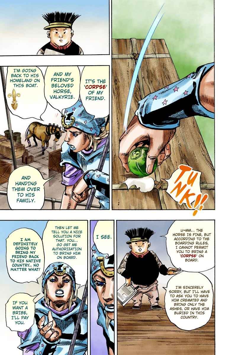 Page 36 Chapter 95 JoJos Bizarre Adventure, Part 7: Steel Ball Run (Official Colored)