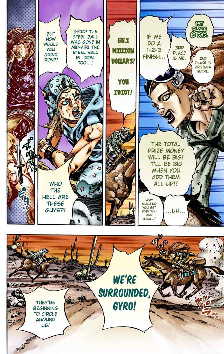 Page 15 Chapter 16 JoJos Bizarre Adventure, Part 7: Steel Ball Run (Official Colored)