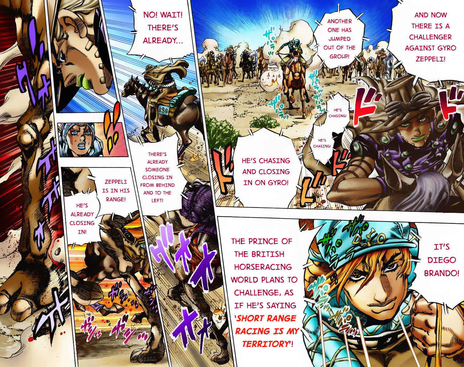 Page 12 Chapter 5 JoJos Bizarre Adventure, Part 7: Steel Ball Run (Official Colored)