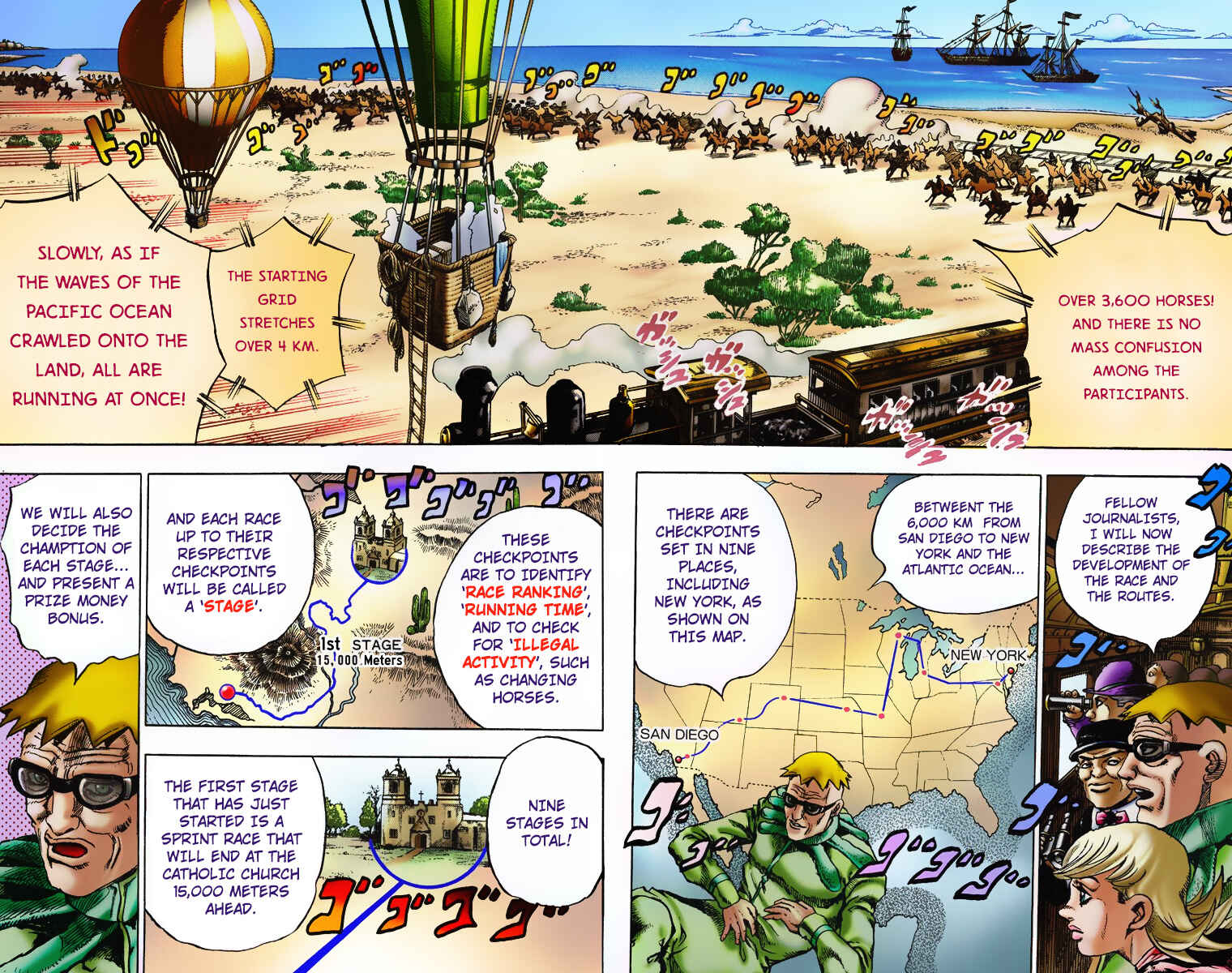 Page 4 Chapter 5 JoJos Bizarre Adventure, Part 7: Steel Ball Run (Official Colored)
