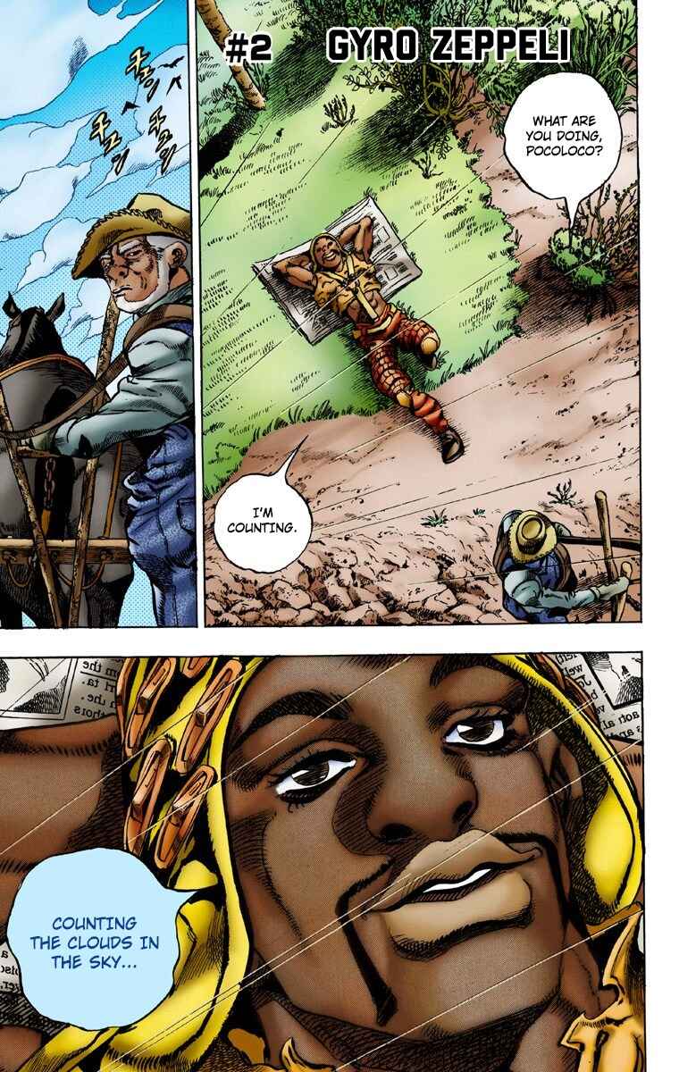 Page 2 Chapter 2 JoJos Bizarre Adventure, Part 7: Steel Ball Run (Official Colored)