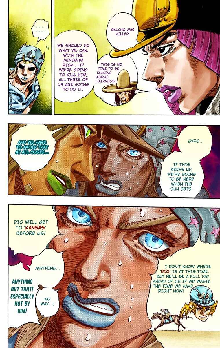 Page 12 Chapter 34 JoJos Bizarre Adventure, Part 7: Steel Ball Run (Official Colored)
