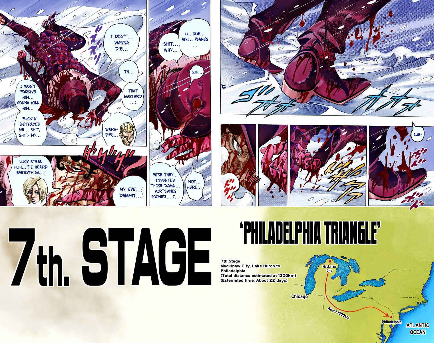 Page 27 Chapter 55 JoJos Bizarre Adventure, Part 7: Steel Ball Run (Official Colored)