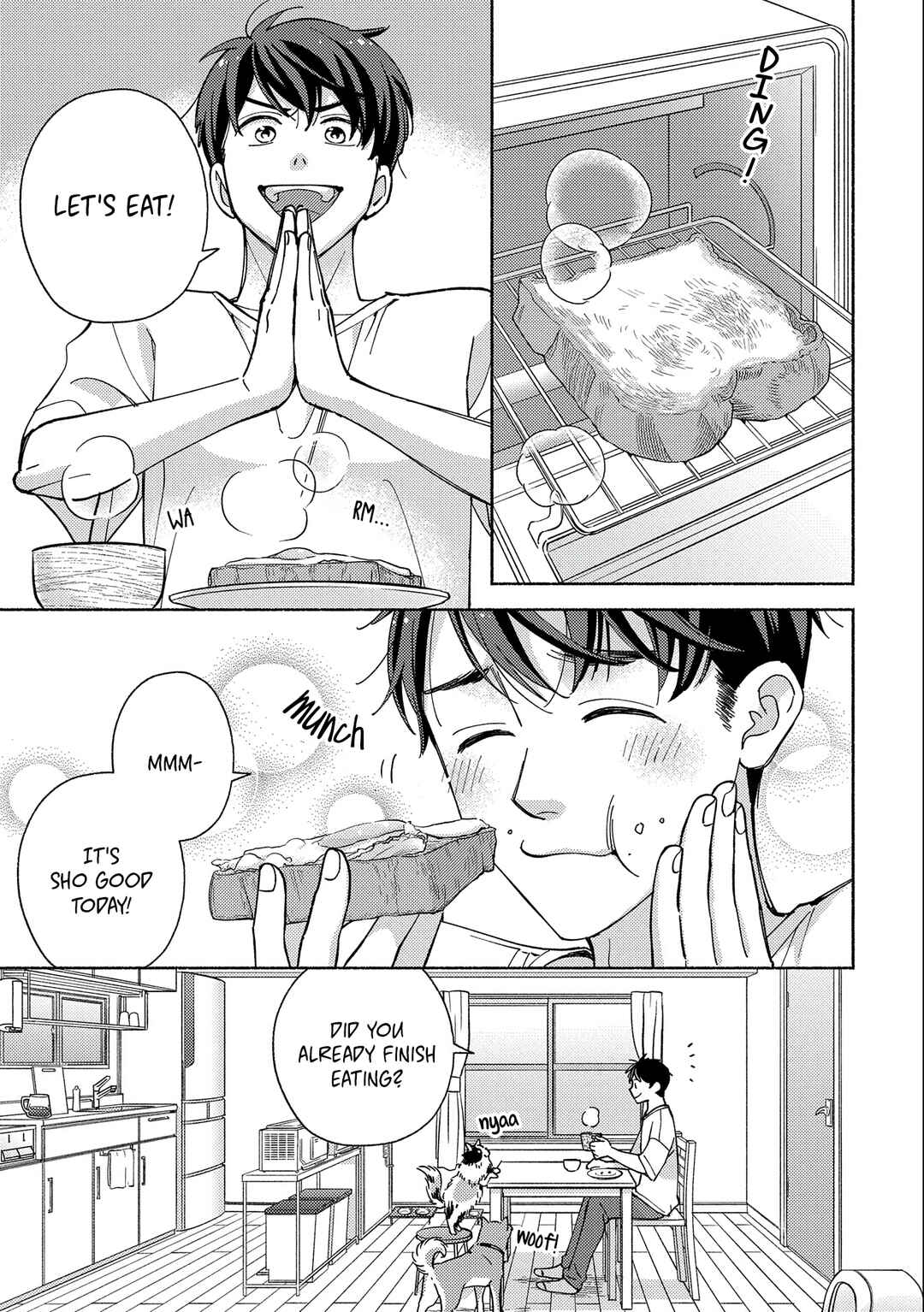 Page 4 Chapter 1 Mofumofu to Mukumuku to Isekai Hyouryuu Seikatsu ~Oishiu Gohan, Kami-sama, Kazoku-tsuki~