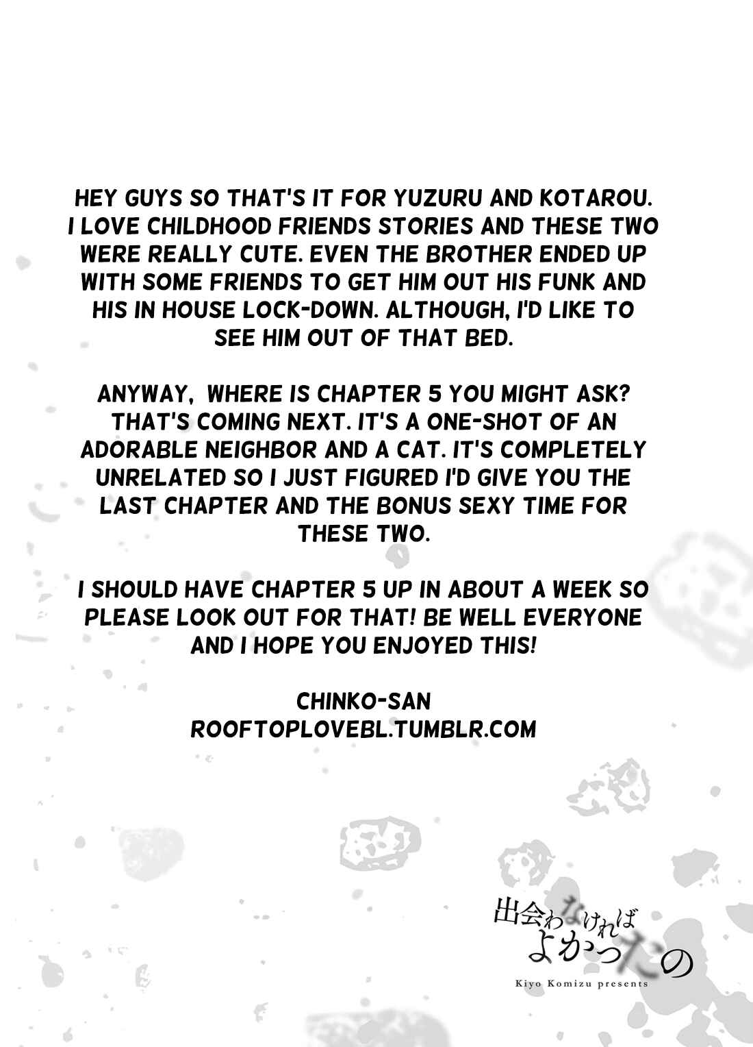 Page 22 Chapter 6 Deawanakereba Yokatta no
