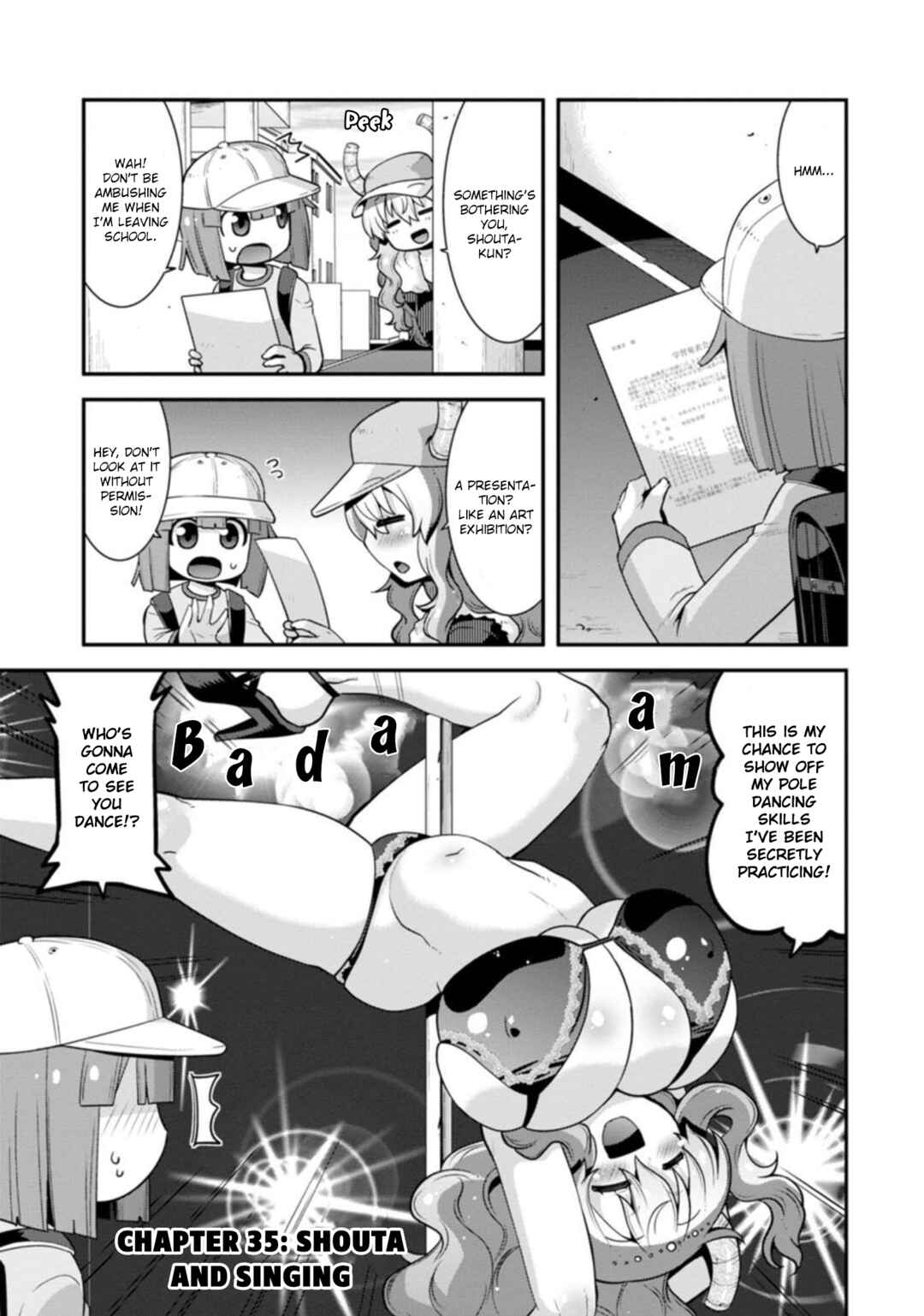 Page 1 Chapter 35 Kobayashi-san Chi no Maid Dragon: Lucoa wa Boku no ×× Desu