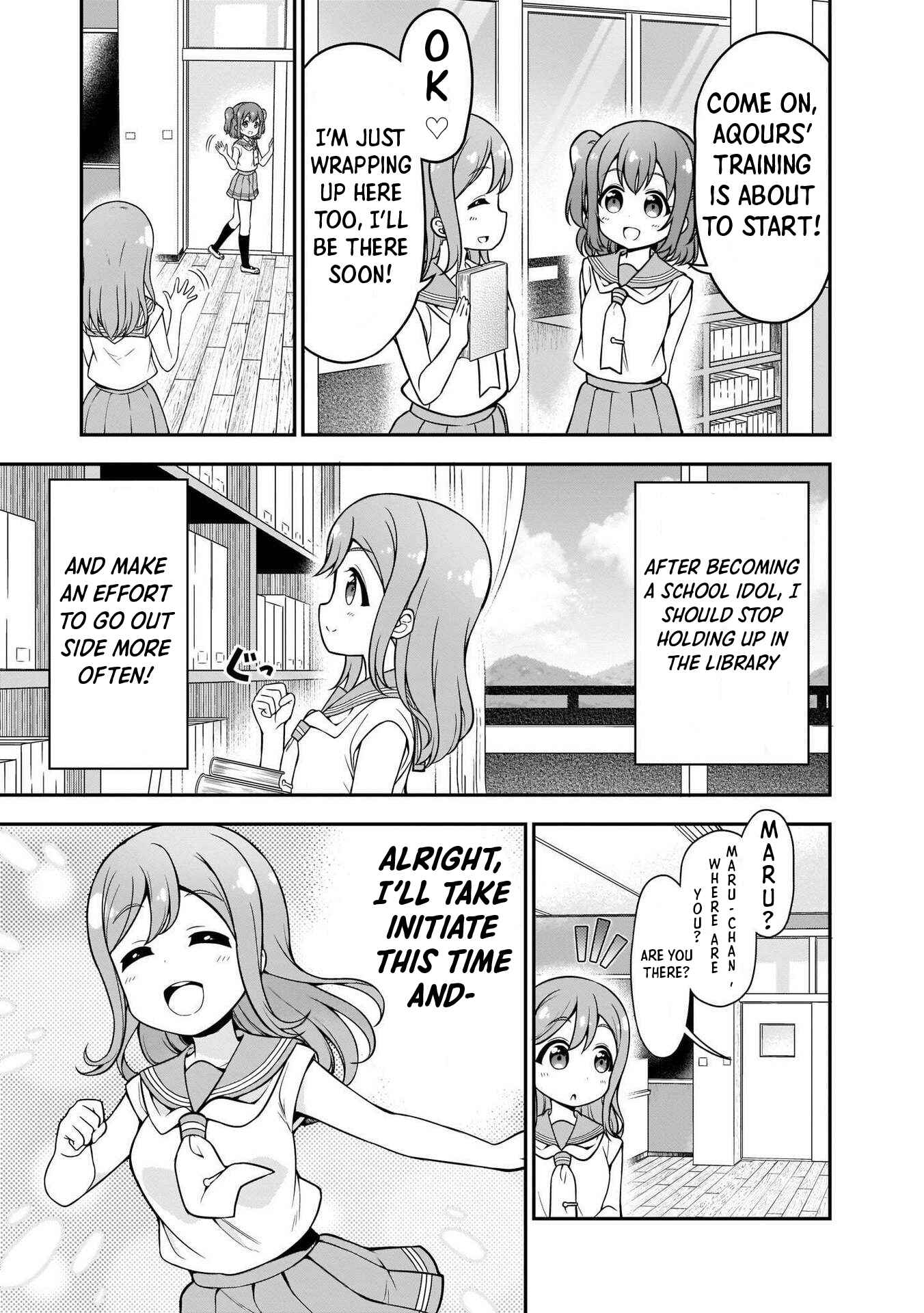 Page 9 Chapter 3 Love Live! Sunshine!! Marus 4-Koma