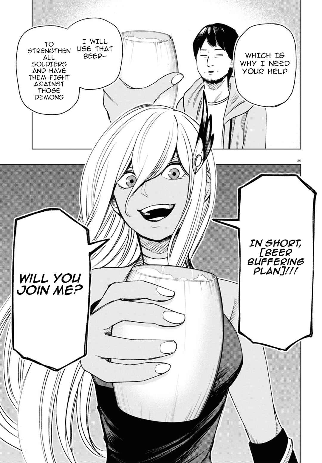 Page 35 Chapter 9 Hiroyuki, Isekai demo Ronpa de Mushou Shimasu