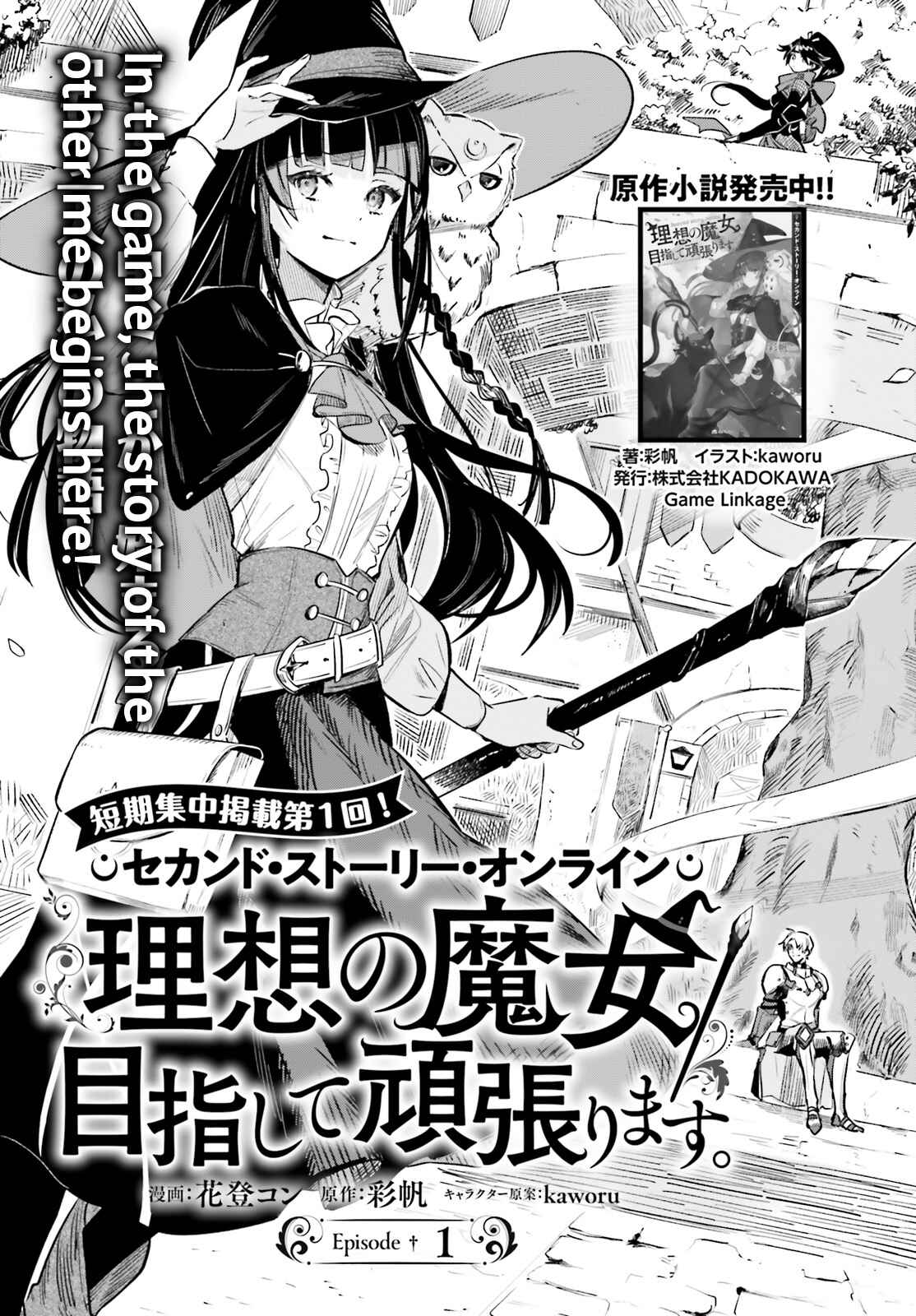 Page 1 Chapter 1 Second Story Online: Aiming To Become The Worlds Number 1. Ideal Witch