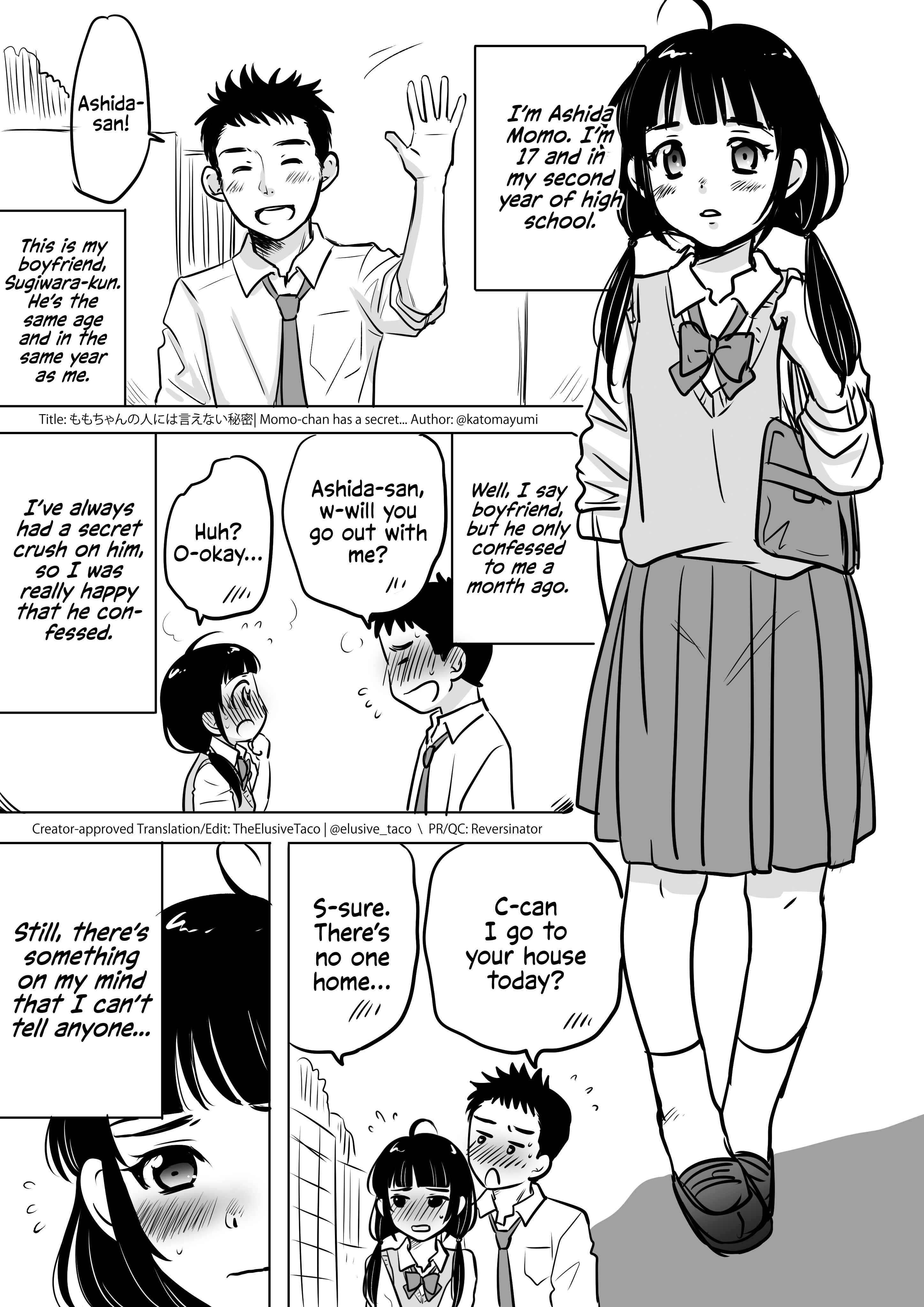 Page 1 Chapter Unknown_091a Momo-chan no Hito ni wa Ienai Nayami