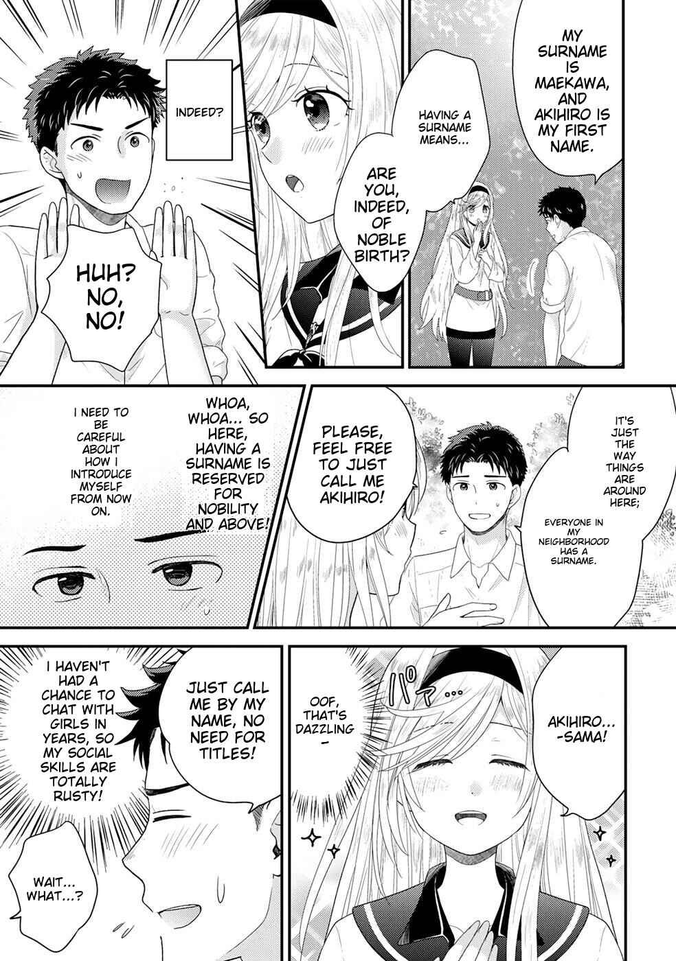 Page 6 Chapter 2 Isekai ni Kita Mitai Dakedo Dousureba Yoi no Darou: Shachiku SE no My Pace Boukenki