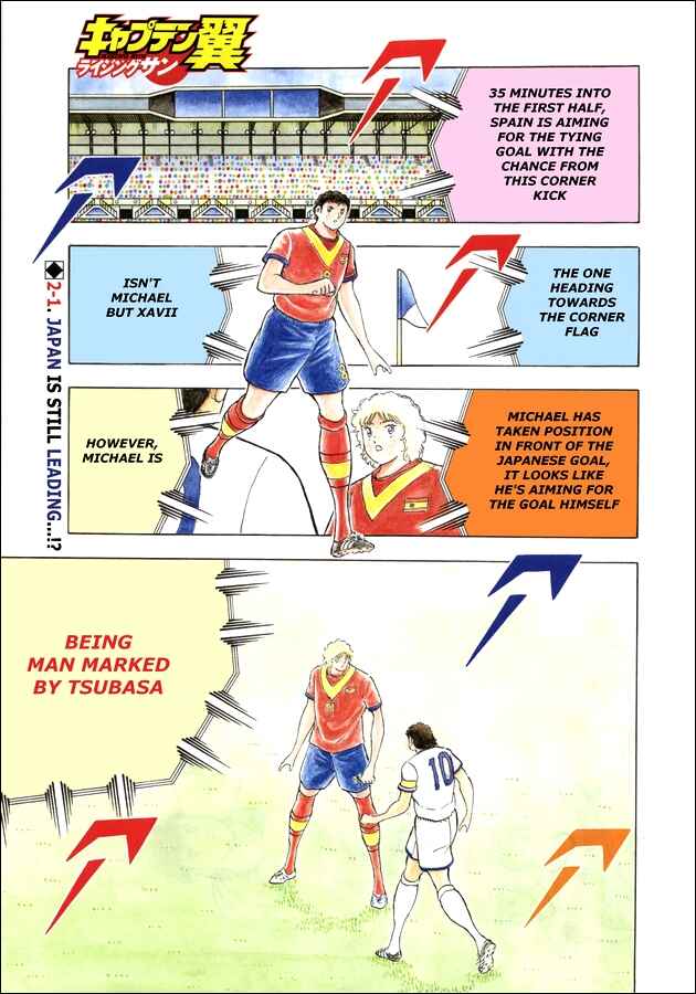 Page 1 Chapter 142 Captain Tsubasa: Rising Sun