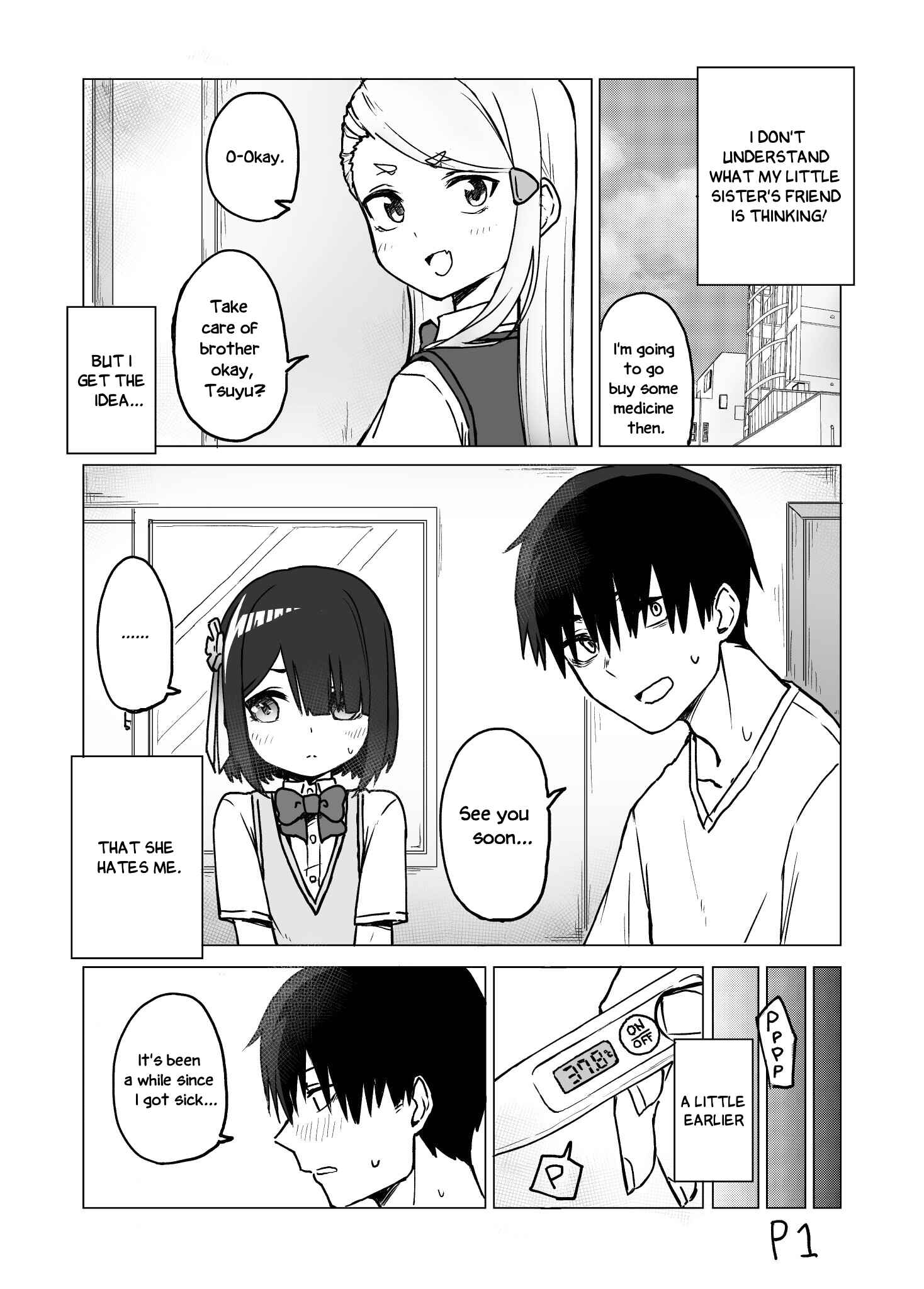Page 1 Chapter 4 I Dont Know What My Little Sisters Friend Is Thinking!  (Pre-serialization)