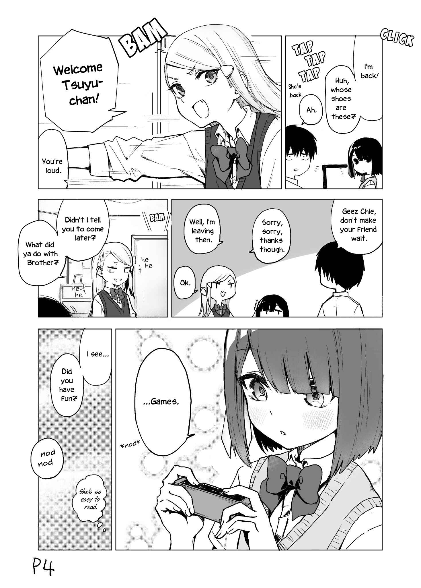 Page 4 Chapter 1 I Dont Know What My Little Sisters Friend Is Thinking!  (Pre-serialization)