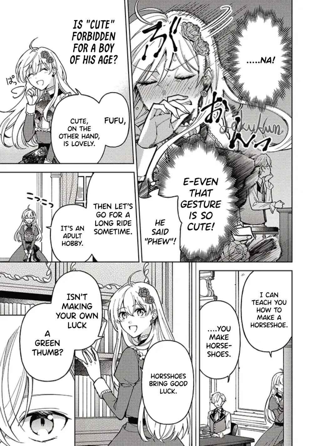 Page 9 Chapter 2.1 Kifujin Rosa wa Kage kara Ai wo Mimamoritai