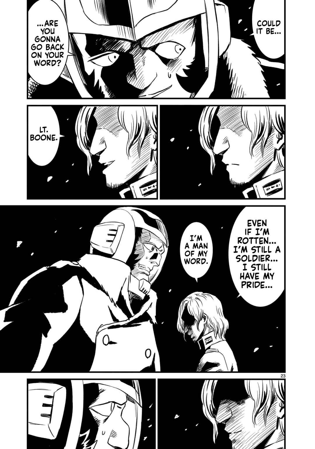 Page 22 Chapter 24 Mobile Suit Gundam: The battle tales of Flanagan Boone