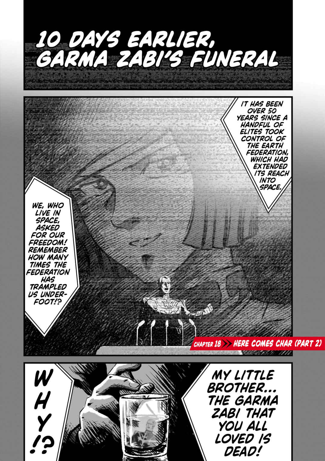 Page 1 Chapter 18 Mobile Suit Gundam: The battle tales of Flanagan Boone