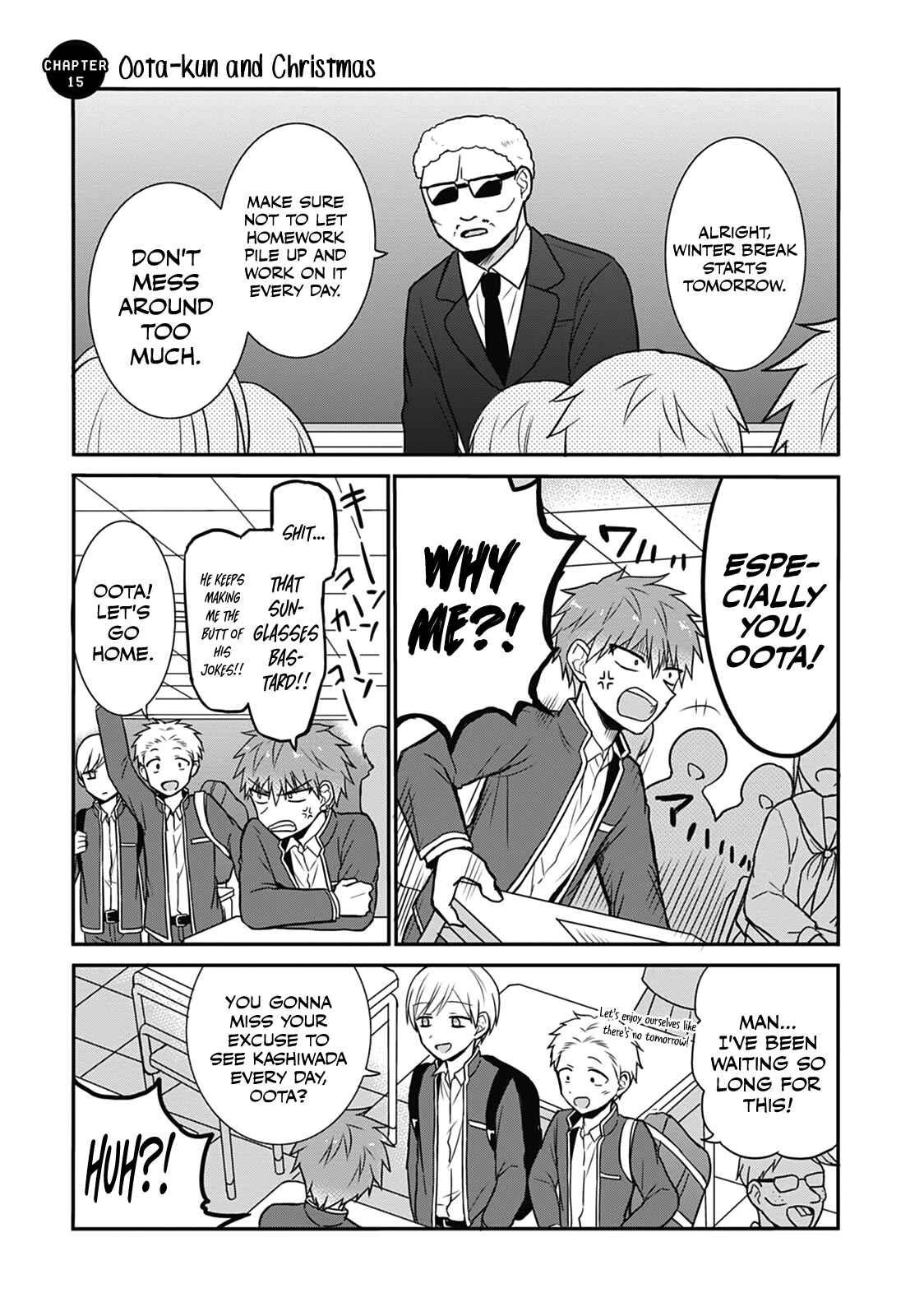 Page 1 Chapter 15 Kao ni Denai Kashiwada-san to Kao ni Deru Oota-kun