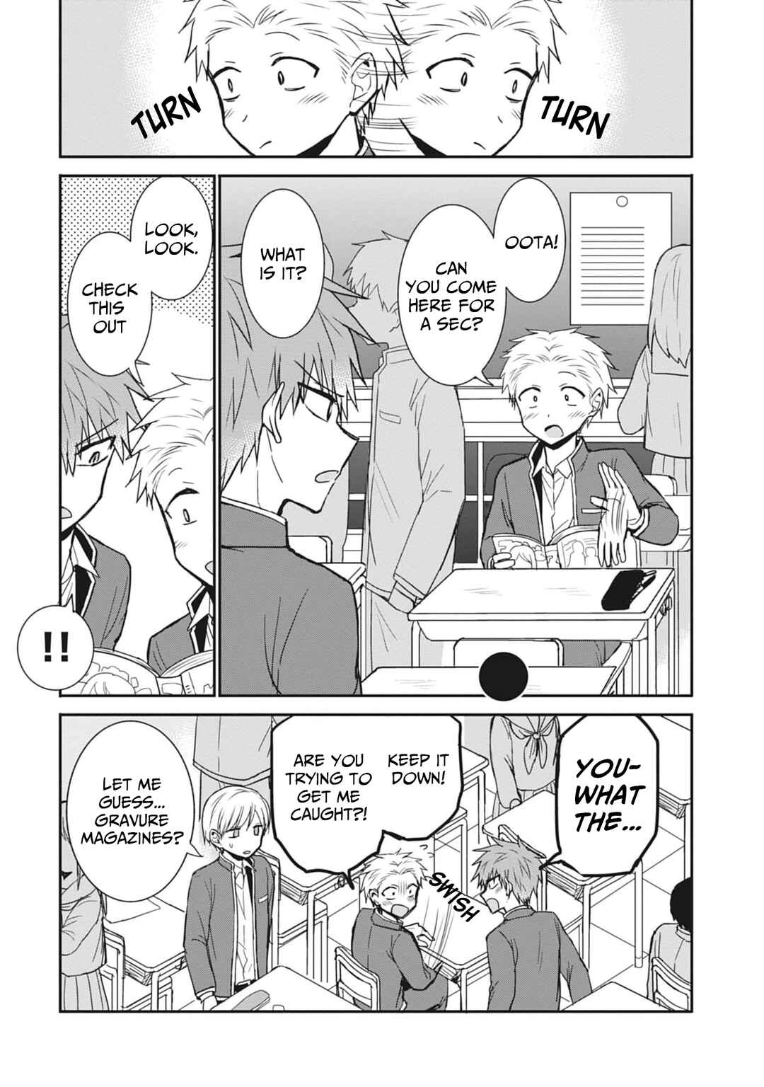 Page 2 Chapter 78 Kao ni Denai Kashiwada-san to Kao ni Deru Oota-kun