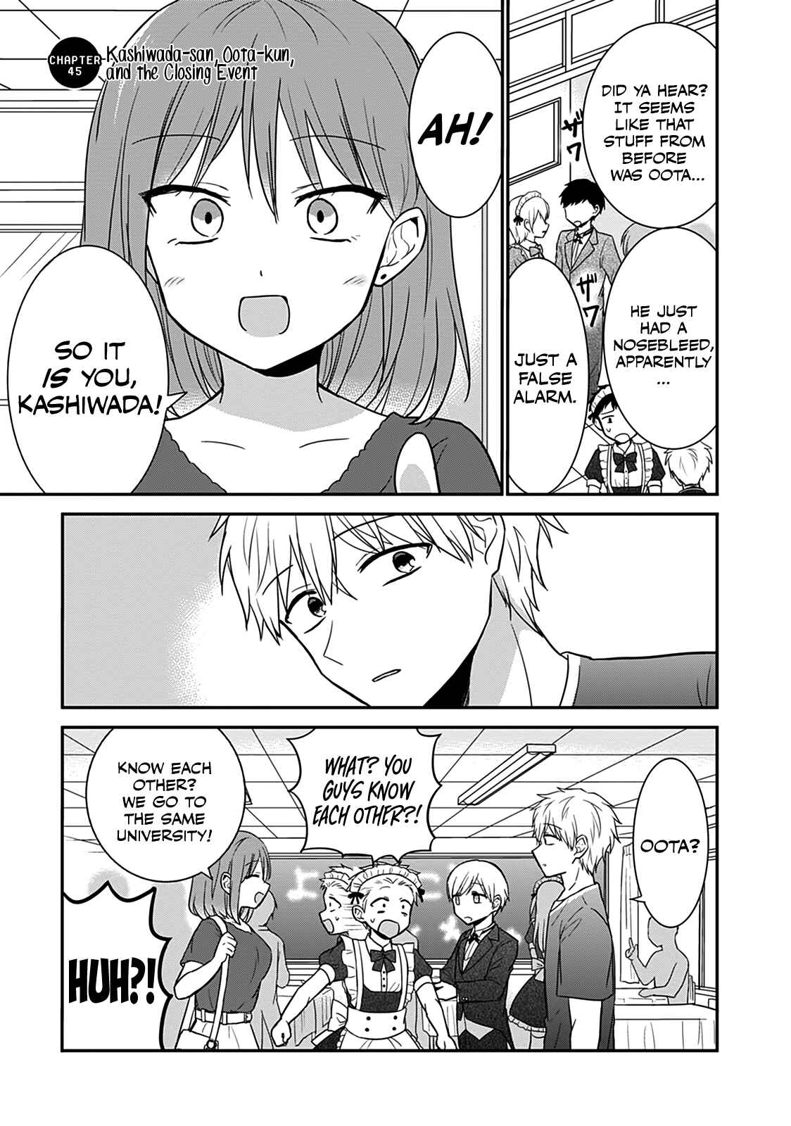 Page 2 Chapter 45 Kao ni Denai Kashiwada-san to Kao ni Deru Oota-kun