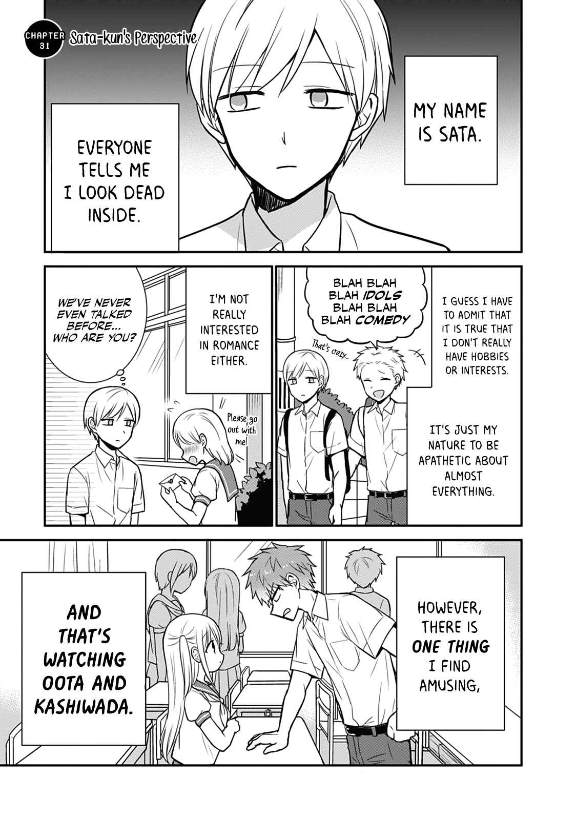 Page 2 Chapter 31 Kao ni Denai Kashiwada-san to Kao ni Deru Oota-kun