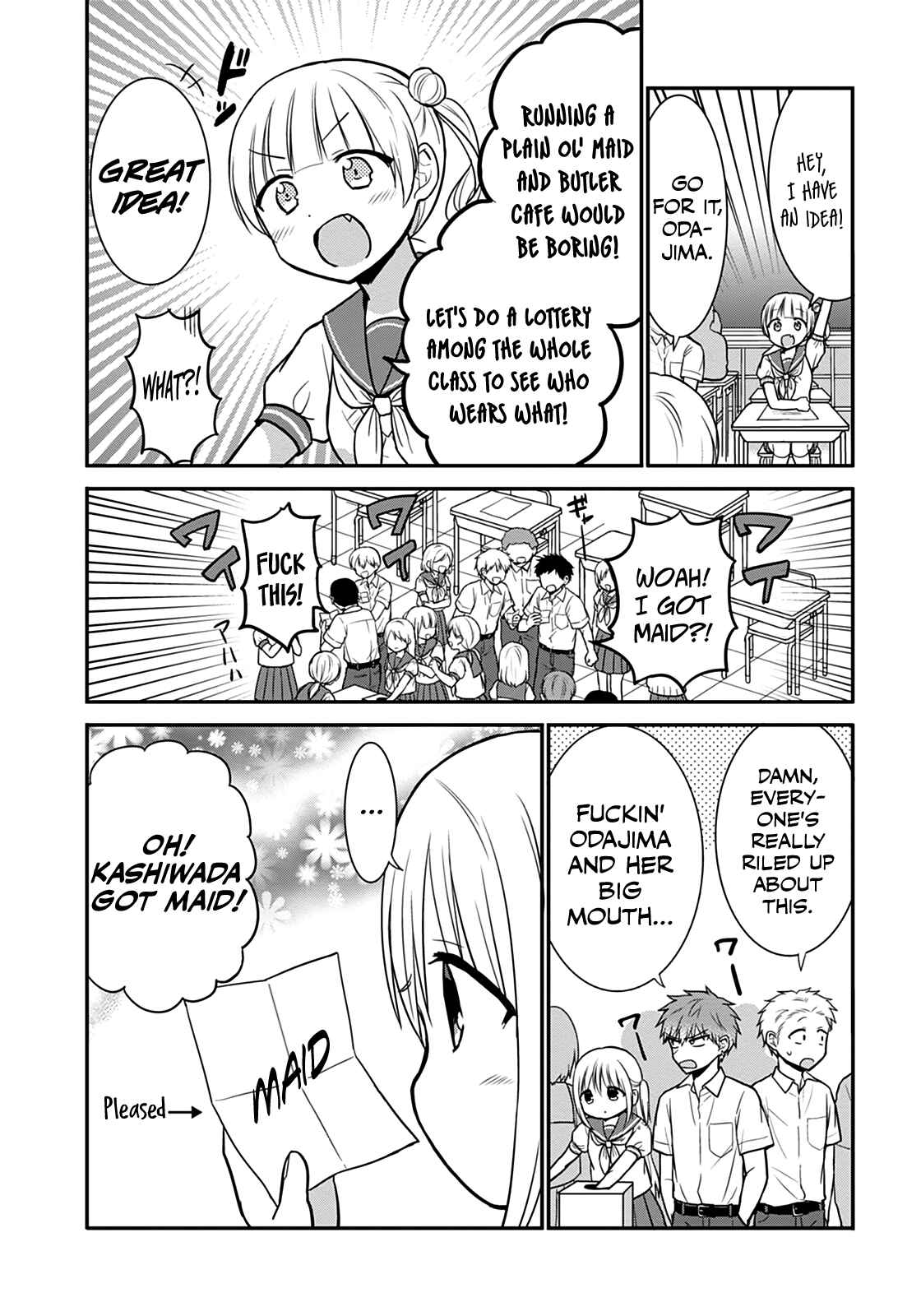 Page 3 Chapter 42 Kao ni Denai Kashiwada-san to Kao ni Deru Oota-kun